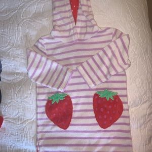 EUC Mini Boden Terry Toddler Hooded Coverup